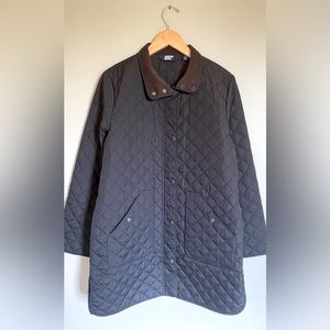 Lands End - Quilted Coat with Corduroy Collar (Medium 8-10)
